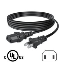 UL 6.6ft AC Power Cord For Sony KDL-46XBR8 KDL-46xbr9 KDL-46z5100 KDL-52WL140