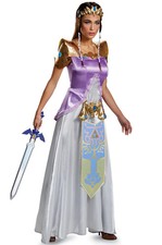 Brand New The Legend of Zelda Zelda Deluxe Adult Costume
