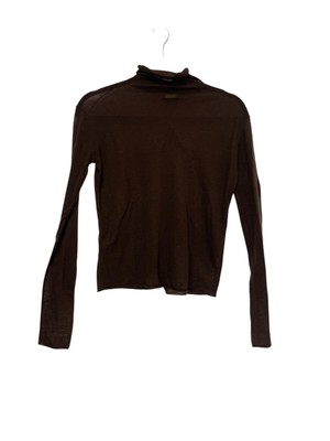 Massimo Dutti Womens Sweater XS Brown Turtleneck Wool Long Sleeve 5734/635 NWT