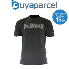 Dewalt EASTON T-Shirt Lightweight Performance TShirt Crew Neck Black Grey MEDIUM