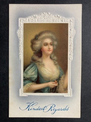 Freundliche Grüße Vintage Gruß Postkarte T7