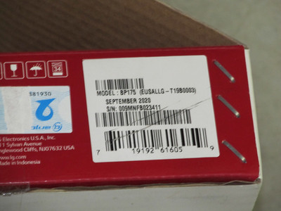 NEW LG BP175 Wired Streaming Blu-ray Disc / DVD Player HDMI USB