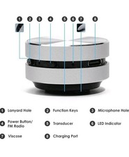 Dura MOBI Humbird phone Wireless Bluetooth Speaker l Silver Bone Conduction gift