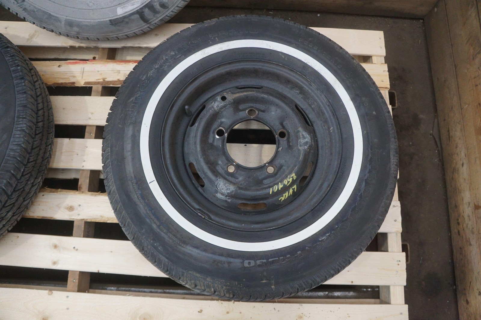 Set 5 15x6" Inch Steel 5 Lug Wheel Rim Tire OEM Rolls Royce Silver Shadow 1973
