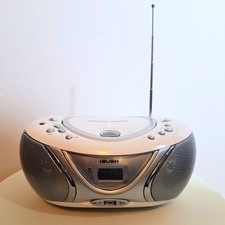 White BUSH Digital Portable CD/MP3/USBFM Radio TESTED Read Discription!