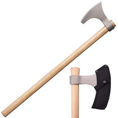 Coldsteel 90WVBA Cold Steel Viking Hand Axe 30" Overall Hickory Handle - Picture 1 of 2