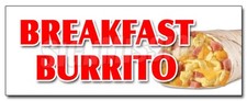 BREAKFAST BURRITO DECAL sticker egg sausage bacon potato wrap all day