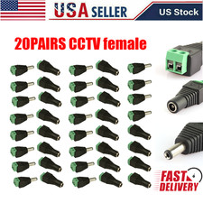 20 Pairs 5.5x2.1mm DC Power Connector Male Female for CCTV Camera LED Strip