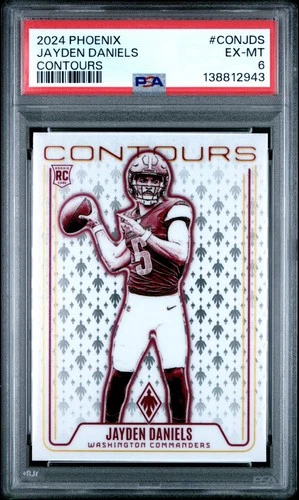 2024 PANINI PHOENIX CONTOURS #CONJDS JAYDEN DANIELS ROOKIE RC PSA 6
