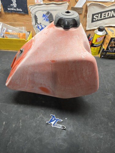 1988 Honda XR200R OEM Used Gas Tank Fuel 1985-2002 XR 200 R Plastic Flash Red