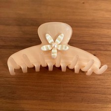 Alexandre de Paris hair clip 9cm silver tone ...