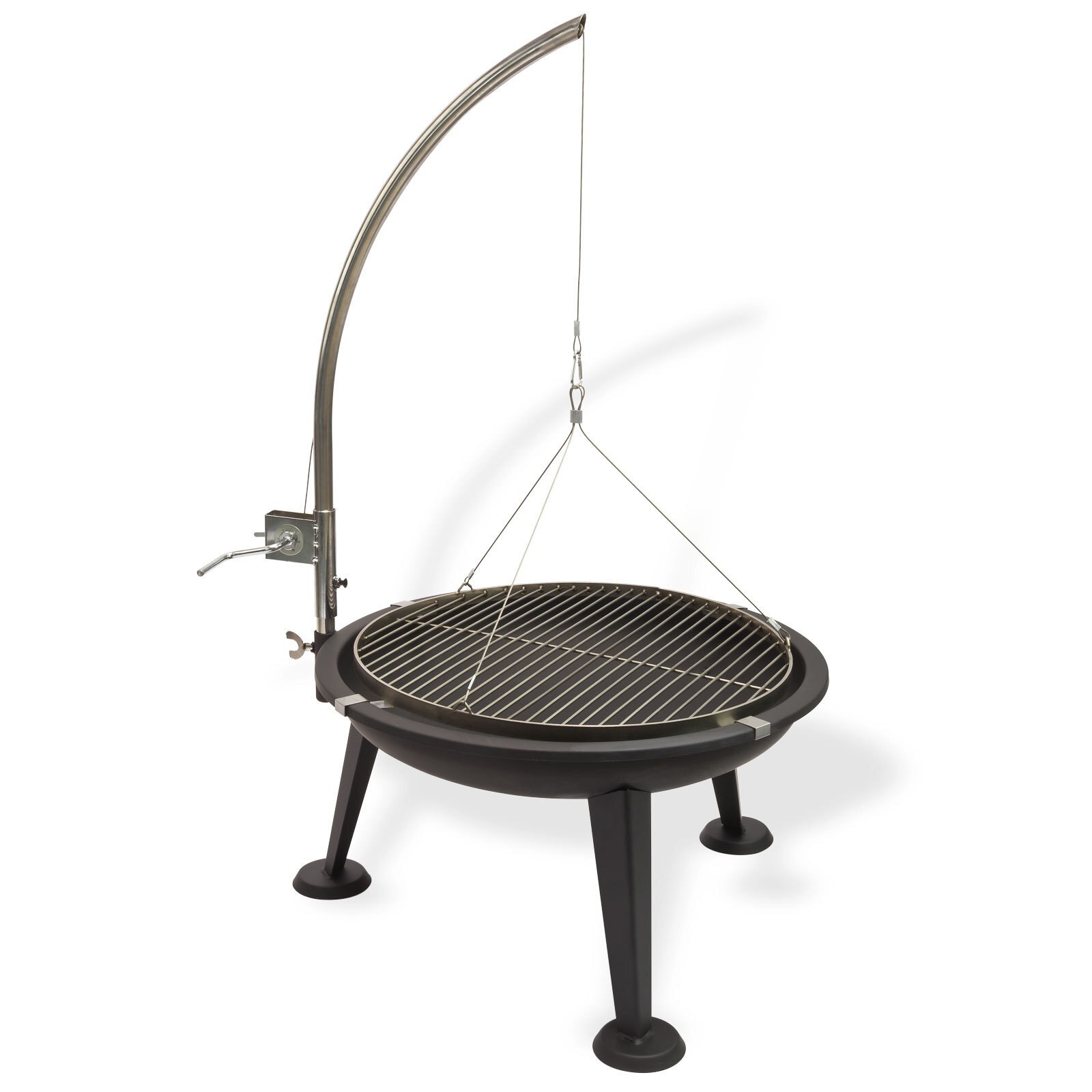 Gusseisen Grill Grillrost Schwenkgrill Dreibein Dreifüß Garten Camping Outdoor
