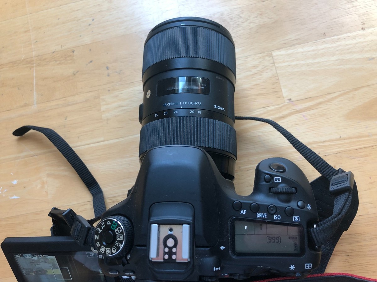 Canon EOS 80D DSLR camera with sigma 18-35mm f1.8 lens | eBay