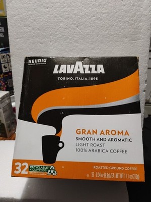 Lavazza Coffee GRAN AROMA Light Roast Smooth And Aromatic K-Cup 32Pods 