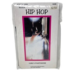 Hip Hop Girls Black Pantyhose 12-14 Ultra Soft Comfortable