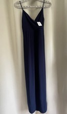 Windsor Navy Blue Formal Dress Prom Wedding Cocktail Evening Gown Slit Elegant