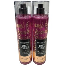 2 BATH  BODY WORKS EMILY CHAMPAGNE IN PARIS FINE FRAGRANCE MIST BODY SPRAY 8 OZ