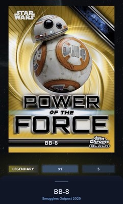 BB-8 - Gold 50cc Power Force Legendary Star Wars Card Trader Smugglers Outpost
