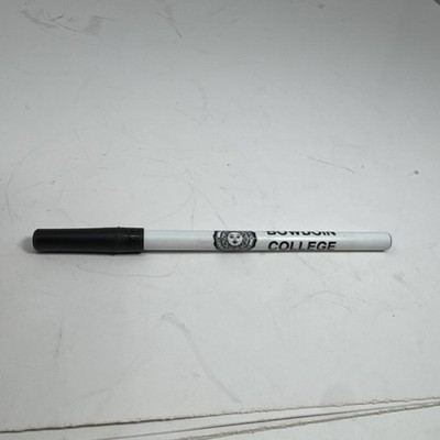 bowdoin college pen vintage bic Biro Black White 