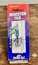 Wordens Rooster Tail Yakima Bait - Metallic Silver Blue Pirate
