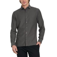 Ted Baker Men's Gray Black Long Sleeve Button Up Casual Dress Shirt Size XL