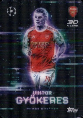 Match Attax EXTRA Champions League PS-VG - Viktor Gyökeres - 3D X-Lens 2025/26