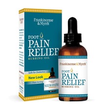 Frankincense  Myrrh Foot Pain Relief Topical Rubbing Oil, Neuropathy, 2 fl oz