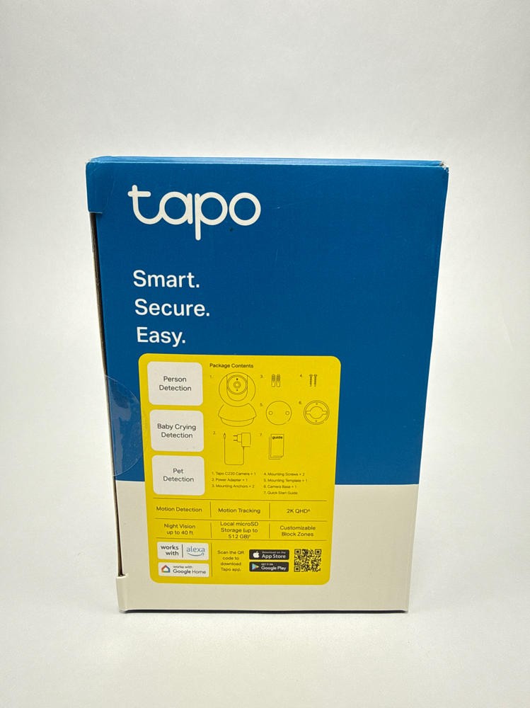 TP-Link Tapo C220 2K QHD Pan Tilt Security Camera Baby Pet Monitor