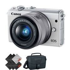 EOS M100（nanamama♡） Canon EOS M100 24.2MP Digital Camera - White (Kit w/ EF-M IS STM