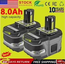 1~8x 18V 8Ah Lithium Battery For RYOBI P108 ONE PLUS RB18L26 12AH / Charger