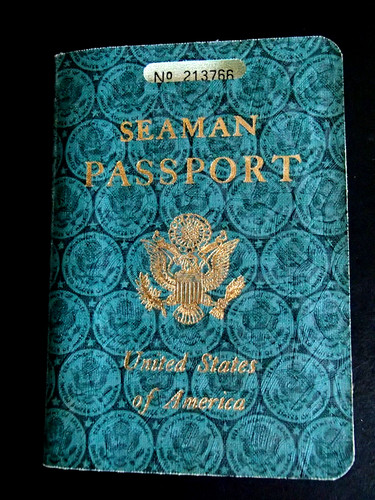 1944 WW2 WWII US Seaman Passport