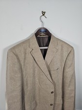 Giacca uomo puro lino Marks & Spencer Collezione UK 48 blazer beige neutro 2XL