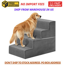 4-Step High-Density Foam Dog Cat Steps