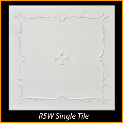 DIY Decor Glue-up Styrofoam Ceiling Tile 20 in x 20 in R5W 104/Lot (274.56 S/F)