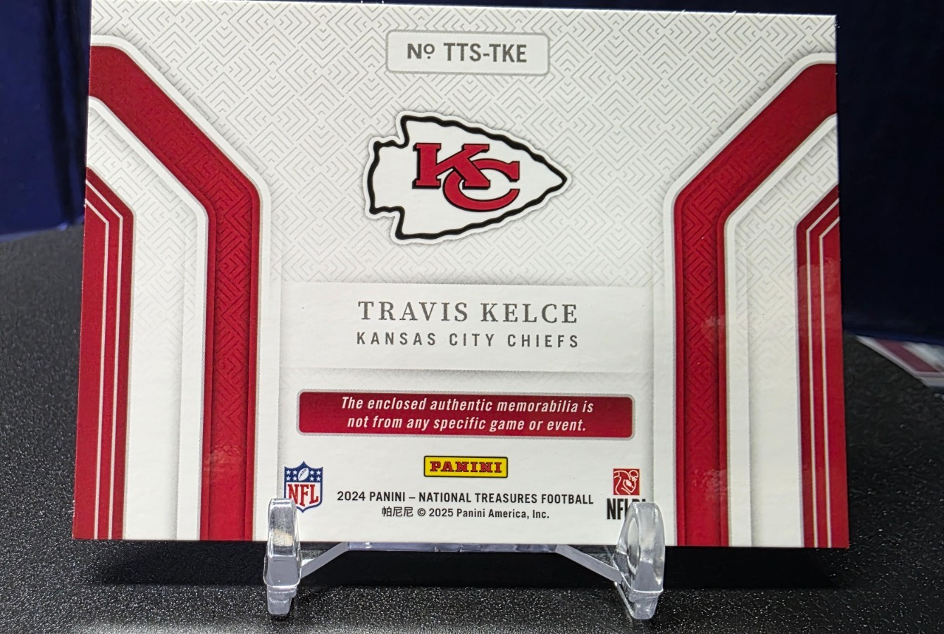 2024 National Treasures Tremendous Travis Kelce Chiefs Patch Logo READ💎🔥 view 9