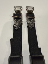MOTORCYCLE Eagle BIKER PANTS BOOT STRAP STIRRUP HEAVY DUTY CLIP MADE IN USA
