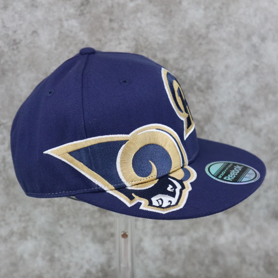 Gorra de pelota St. Louis Rams Reebok para hombre NFL Flexfit grande 7 1/4 - 7 5/8 Foto 3 de 4