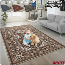 Luxury Large Non Slip Traditional Rugs Carpet Living Room Bedroom Hallway Runner