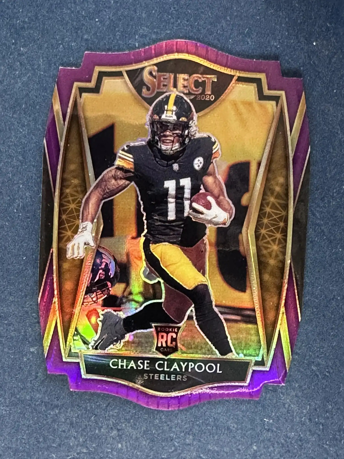 2020 Select Purple Die-Cut #170 Chase Claypool Steelers RC