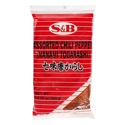 S&B Togarashi Mischung aus 7 Gewürzen 300g Nanami Togarashi Assorted Chili Peppe