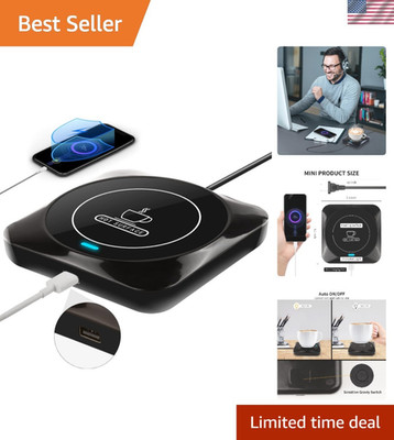 USB Coffee Cup Warmer with Auto on off Hot Drink Plate for Office Home