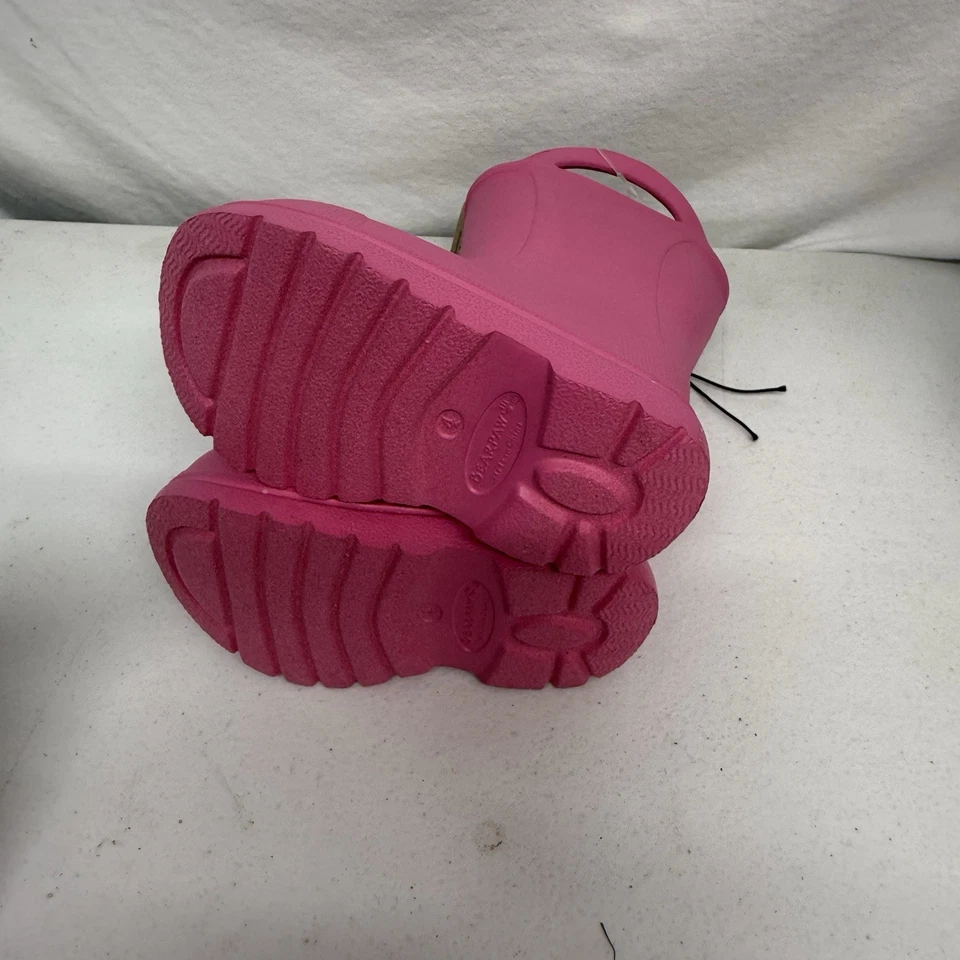 Botas de Lluvia Bear Paw Rosa Niño Pequeño Talla 4 Nuevas (otras) Envío Gratis Foto 4 de 4