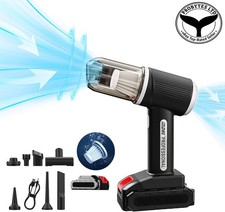 Handheld Car Vacuum Cleaner + Blower Cordless, 120W Powerful Dual Gear Suction