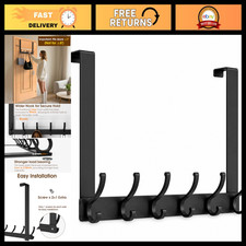 Heavy Duty Over The Door Hooks Hanger - 15.75" Arms for Coats Towels, Fits 1 3