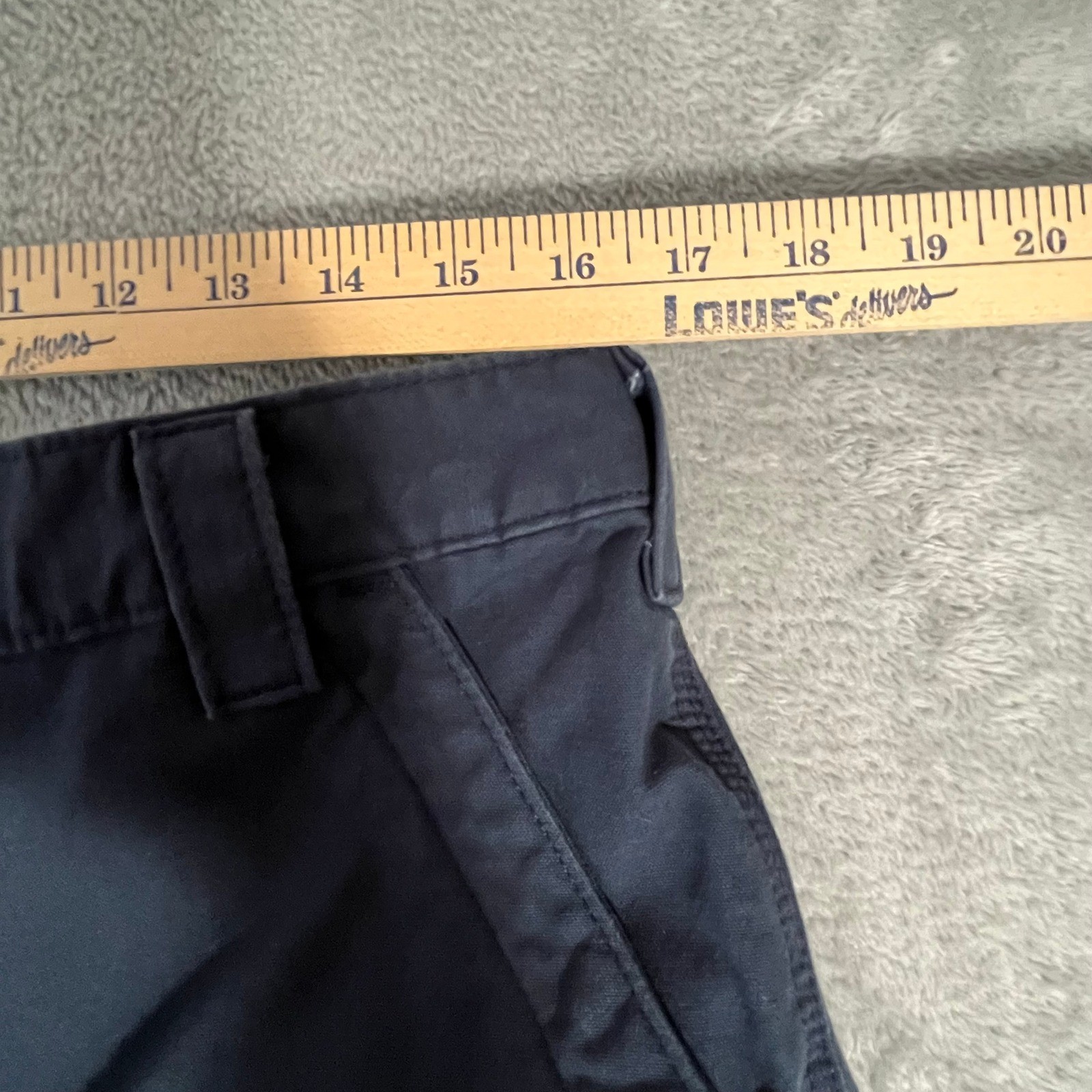 Carhartt Mens B151-NVY Work Pants Size 32x32 Loose Original Fit Navy Blue thumbnail 6