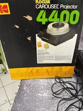 VTG KODAK Carousel 4400 Slide Projector w/ Remote Slide Tray Case Lens Tested