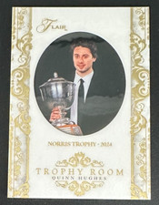 2025-26 Flair Hockey QUINN HUGHES Trophy Room Norris Trophy (Vancouver Canucks)