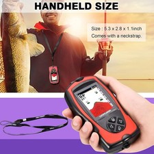 Lucky FF1108-1C Portable Fish Finder Handheld Kayak Boat Sonar 100M Depth Alarm