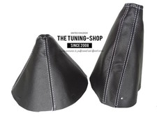 Schaltsack & Handbremsmanchette Für Mazda MX5 MK3 NC 05-09 Leder Naht Weiss