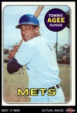 1969 Topps #364 Tommie Agee Mets 4 - VG/EX